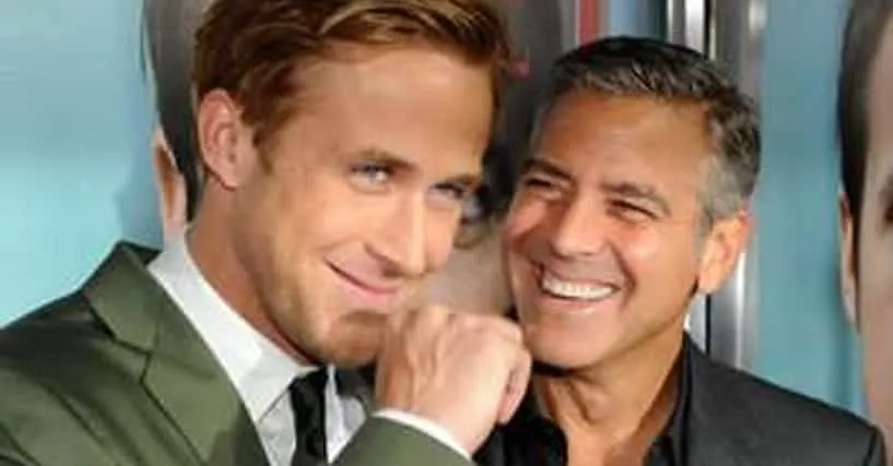 Ryan Eggold and George Clooney