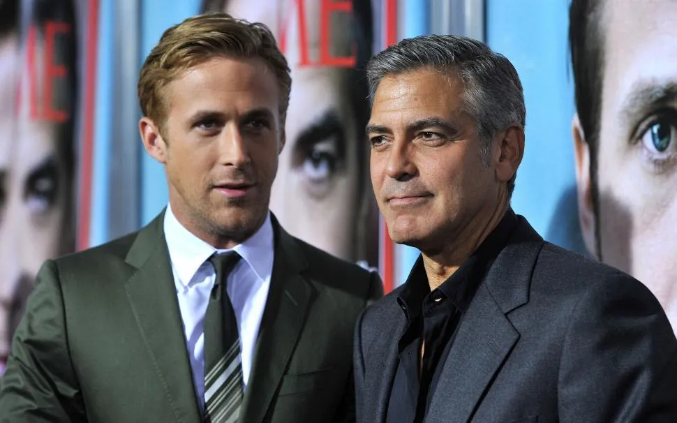 Ryan Eggold and George Clooney